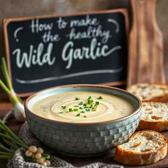 How to Make Healthy Wild Garlic Soup - Creamy Bärlauch Potato